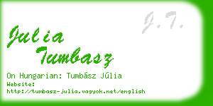 julia tumbasz business card